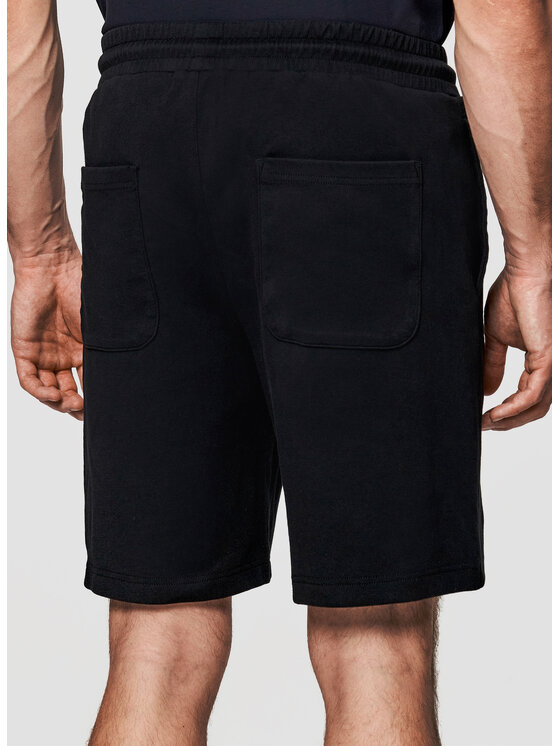 Pako Lorente Pako Lorente Szorty materiałowe P26SN-WS-004 Czarny Classic Fit