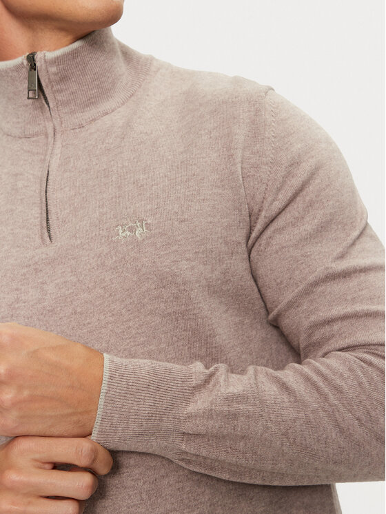 La Martina La Martina Maglione ZMS003 YW091 Marrone Regular Fit