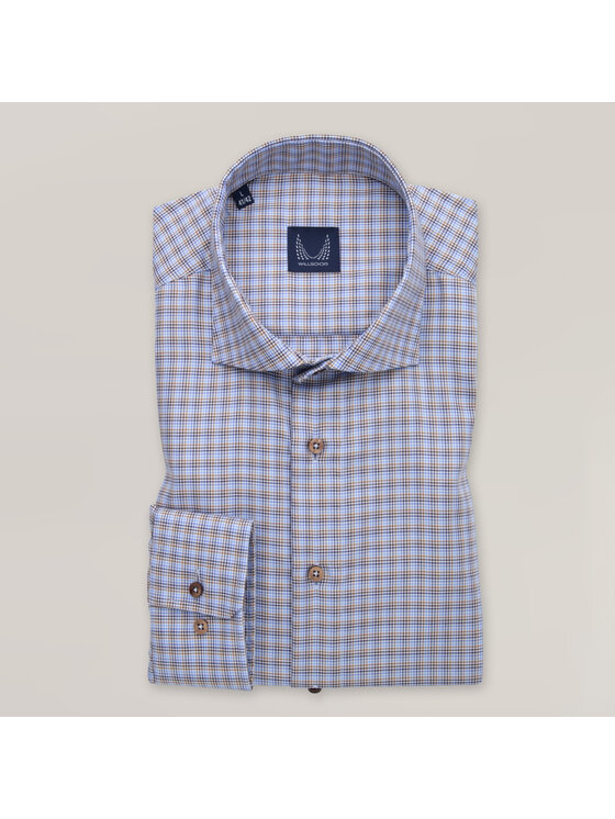 Willsoor Willsoor Koszula 42853sl Niebieski Slim Fit