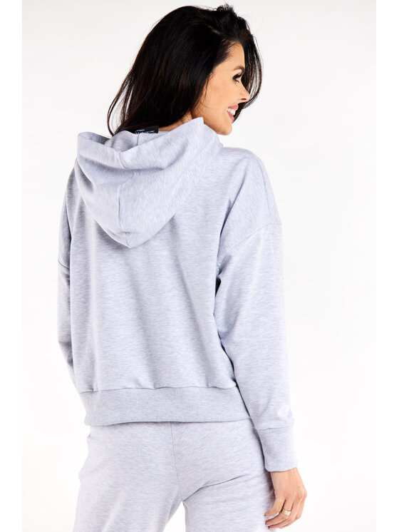 Infinite You Infinite You Mikina M318 Sivá Basic Fit