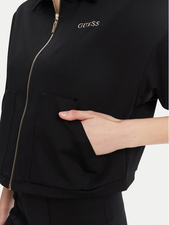 Guess Guess Bluza V5YL08 KCX42 Czarny Regular Fit
