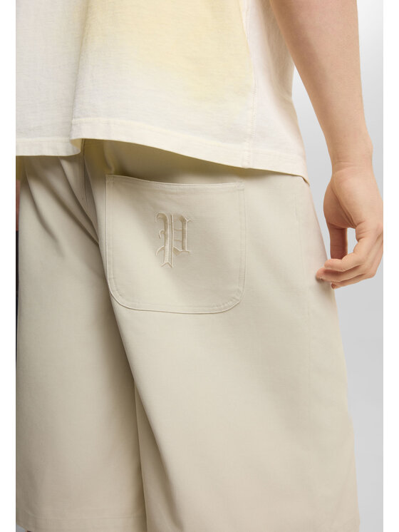 PROSTO. PROSTO. Szorty sportowe Reverse Beżowy Baggy Fit