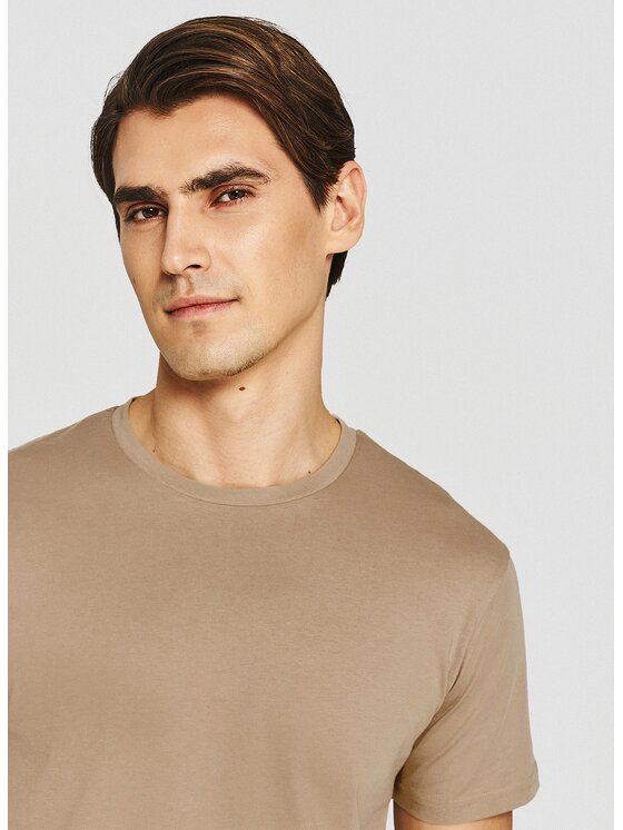 Pako Lorente Pako Lorente T-Shirt P26SF-TT-001 Beżowy Regular Fit