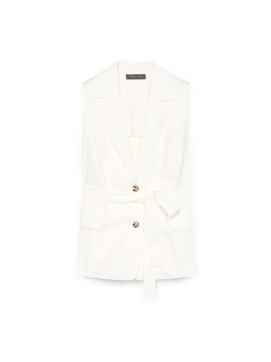 Fiorella Rubino Fiorella Rubino Giacca outdoor L035T000054N011 Bianco Slim Fit