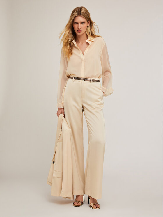 Motivi Motivi Camicia 5394W000452N011 Écru Regular Fit