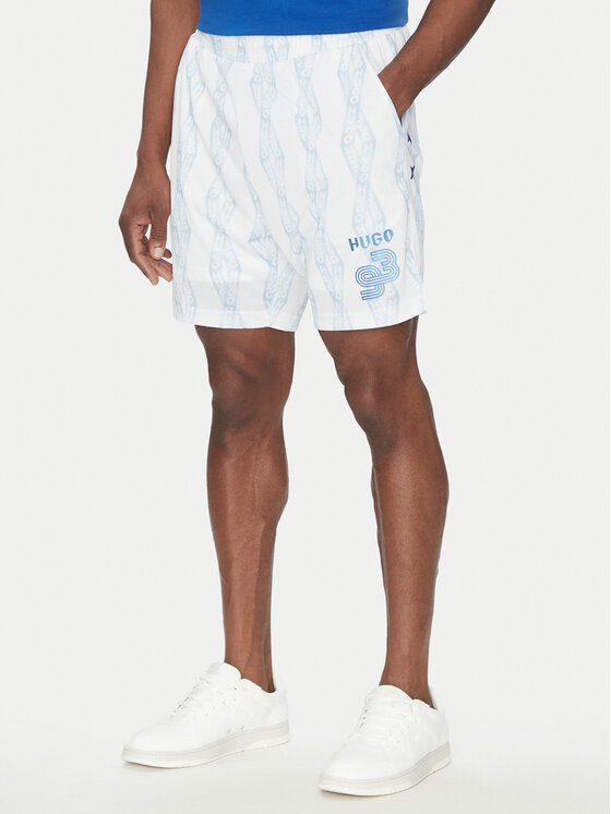 HUGO HUGO Pantaloncini da bagno Niteam 50536102 Bianco Regular Fit