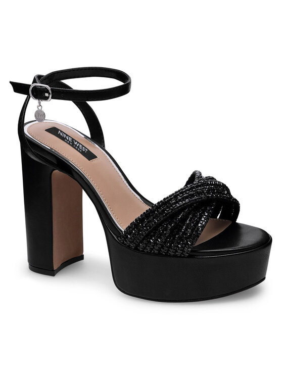 Nine West Nine West Sandały WFA2736-1 Czarny