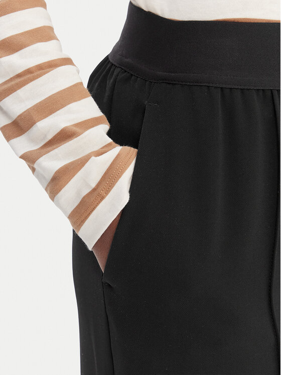 KARL LAGERFELD KARL LAGERFELD Παντελόνι υφασμάτινο B1W10014 Μαύρο Relaxed Fit