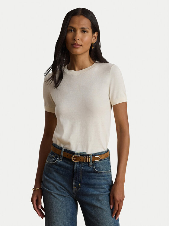 LAUREN RALPH LAUREN Tricou 200P14055500 Crem Regular Fit