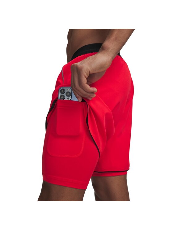Under Armour Under Armour Szorty sportowe 6009512 Czerwony Regular Fit
