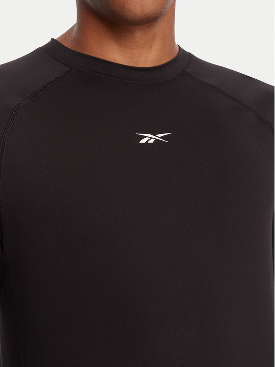 Reebok Reebok Koszulka techniczna Ls Muscle Tee RK25176CCM Czarny Regular Fit