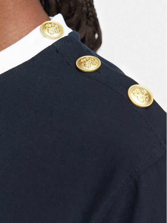 Beverly Hills Polo Club Beverly Hills Polo Club T-krekls P-SS26W-TS0104 Tumši zils Regular Fit