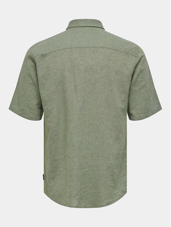 Only & Sons Only & Sons Hemd Caiden 22009885 Grün Slim Fit