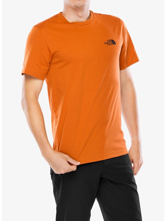 The North Face The North Face T-Shirt Simple Dome Tee Pomarańczowy Regular Fit
