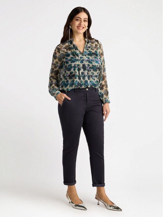 Fiorella Rubino Fiorella Rubino Pantaloni di tessuto P711T004740N034 Blu Regular Fit