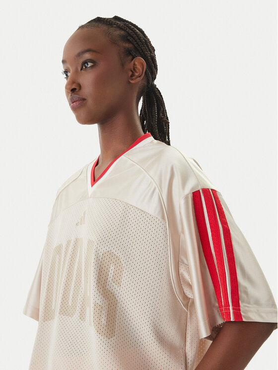 adidas adidas T-Shirt Stadium JZ1073 Beżowy Loose Fit