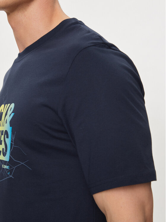 Jack&Jones Jack&Jones T-krekls Map 12257908 Tumši zils Regular Fit