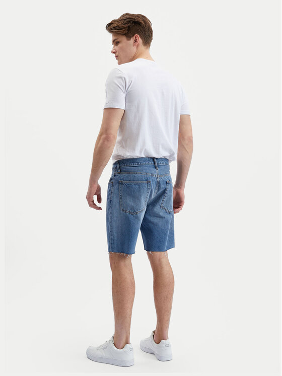 Gap Gap Szorty jeansowe 602502-00 Niebieski Straight Fit