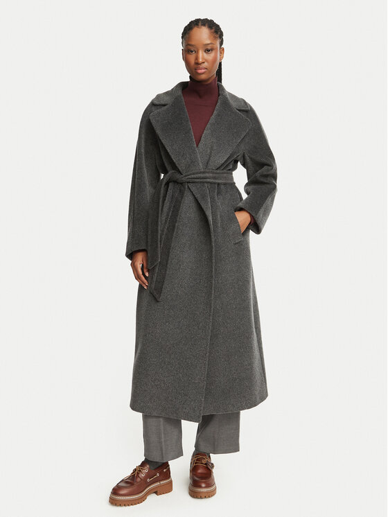 Weekend Max Mara Weekend Max Mara Вовняне пальто Tempera 2625016072 Сірий Regular Fit