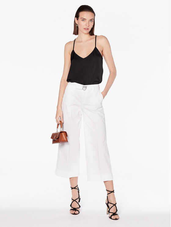 PINKO Pinko Jeans hlače Peggy 100168 A0G7 Bela Flare Fit