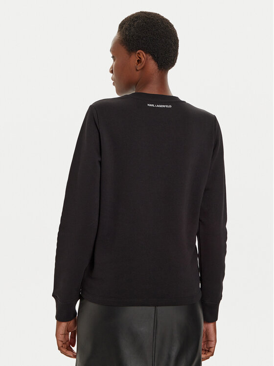 KARL LAGERFELD KARL LAGERFELD Bluză 245W1815 Negru Regular Fit