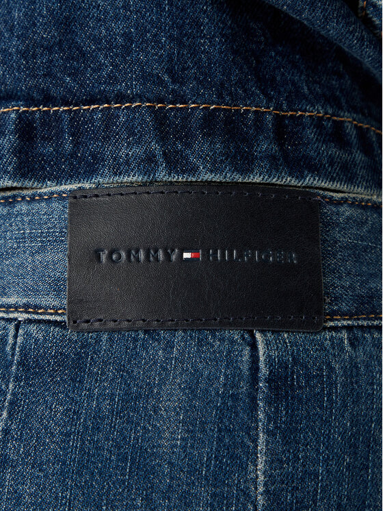 Tommy Hilfiger Tommy Hilfiger Džínová sukně WW0WW50965 Modrá Straight Fit