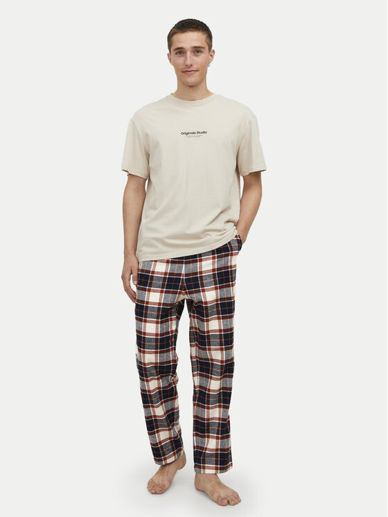 Jack & Jones Jack & Jones Spodnie piżamowe Crimon 12182711 Kolorowy Regular Fit