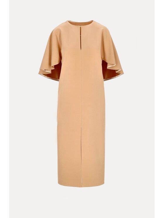 Castellani Castellani Sukienka wieczorowa Ara Beżowy Regular Fit