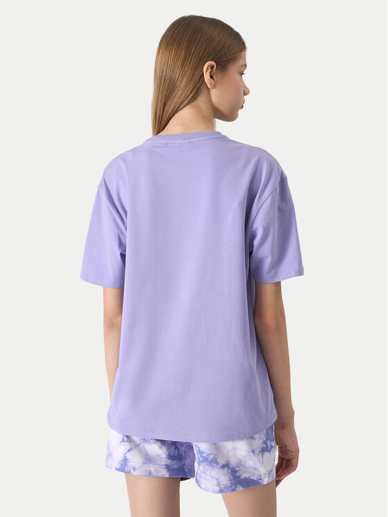 4F 4F T-shirt 4FJWSS24TTSHF1146 Ljubičasta Loose Fit