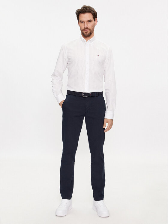 Tommy Hilfiger Tommy Hilfiger Košile MW0MW31855 Modrá Slim Fit