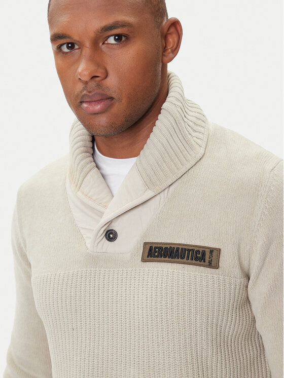 Aeronautica Militare Aeronautica Militare Džemper 252MA1574UL00539 Bež Regular Fit