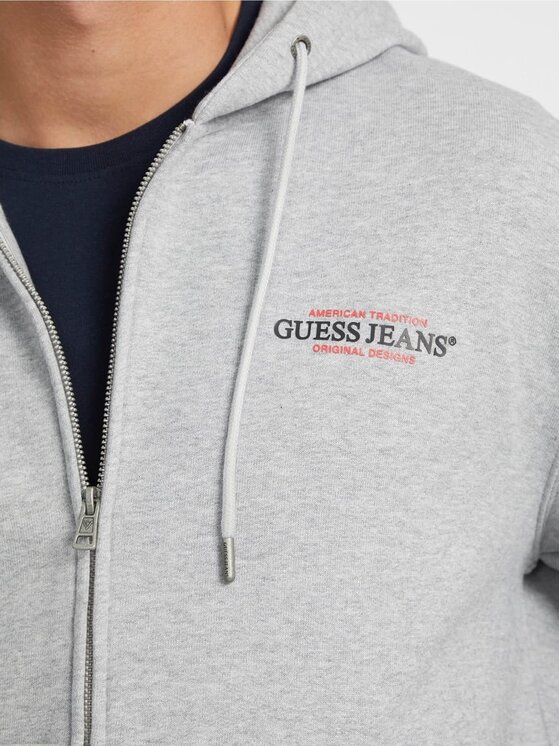 Guess Jeans Guess Jeans Sweter 165589 Szary Classic Fit