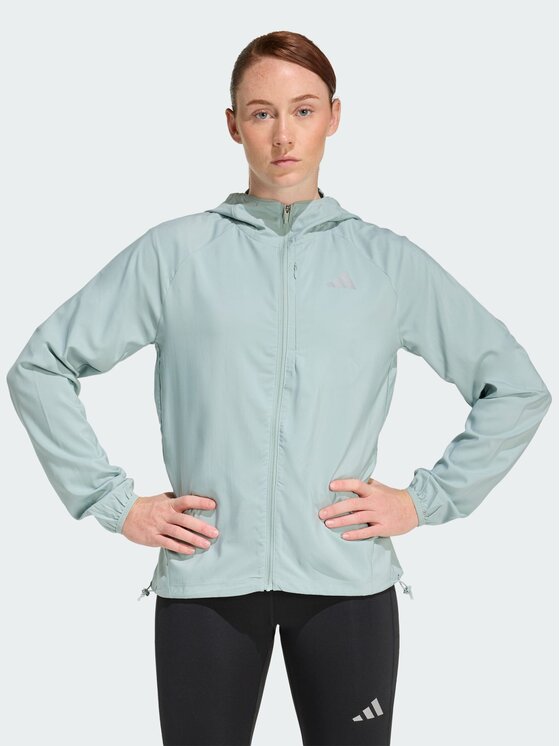 adidas adidas Kurtka do biegania 158797 Zielony Regular Fit