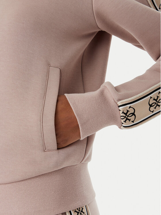 Guess Guess Džemperis ar kapuci Britney V2YQ16 KB3P2 Rozā Regular Fit