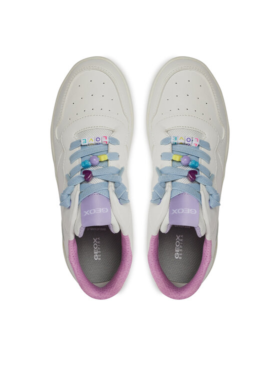 Geox Geox Sneakersy J Washiba Girl J45HXD 0003W C0653 D Bílá