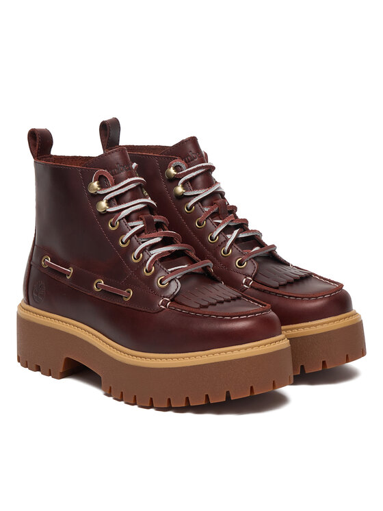 Timberland Timberland Šnurovacia obuv Stone Street Mid TB0A27YZEIW1 Bordová