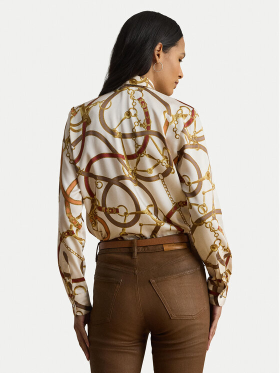 LAUREN RALPH LAUREN LAUREN RALPH LAUREN Риза 200979807001 Бял Straight Fit