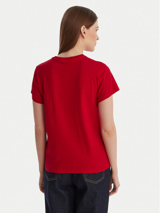 Polo Ralph Lauren Polo Ralph Lauren Tričko 211B14605006 Červená Classic Fit