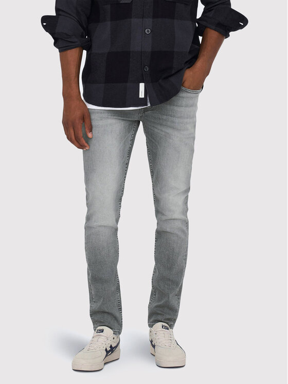 Only & Sons Only & Sons Дънки Loom 22023227 Сив Slim Fit