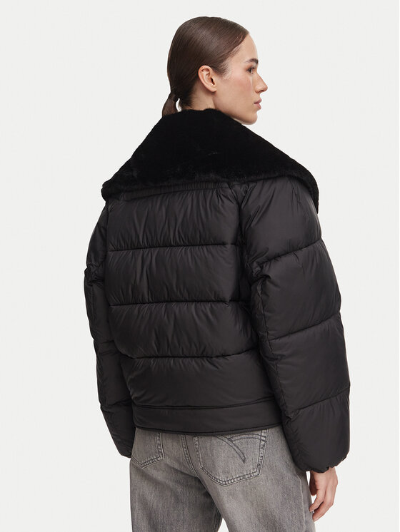 HUGO HUGO Télikabát Fleuv-1 50567755 Fekete Regular Fit