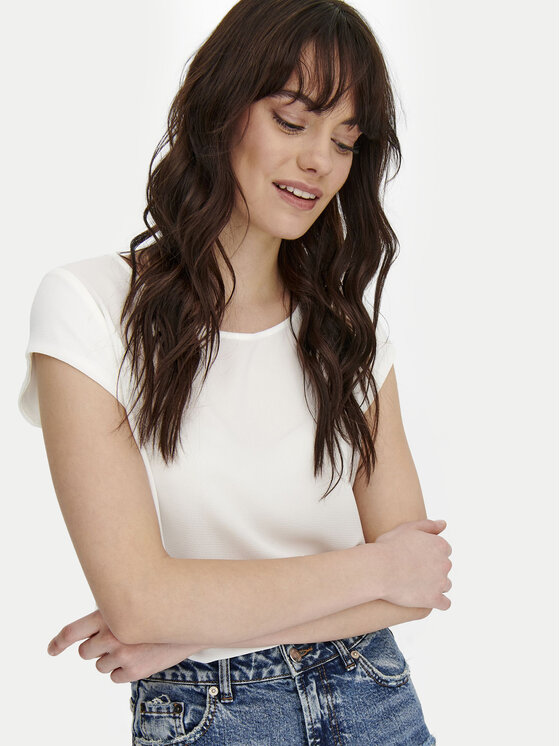 ONLY ONLY Palaidinė 15142784 Balta Regular Fit