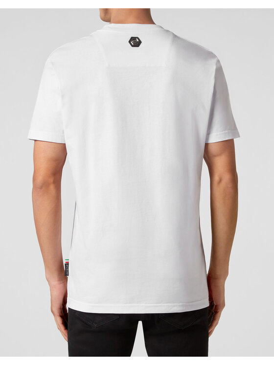 PHILIPP PLEIN PHILIPP PLEIN T-Shirt 1345 Biały Regular Fit