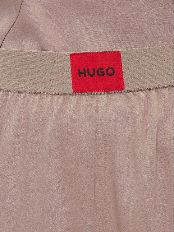 HUGO HUGO Rövid pizsama nadrág Red Label Lace_Short 50531629 Barna Relaxed Fit