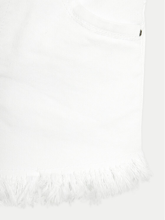 Coccodrillo Coccodrillo Szorty jeansowe WC4123201JCG Biały Regular Fit