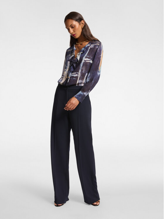 Elena Mirò Elena Mirò Pantaloni di tessuto P165P600452N034 Blu Regular Fit