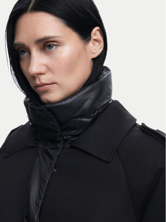 Desigual Desigual Wintermantel Estocolmo 24WWEW92 Schwarz Regular Fit