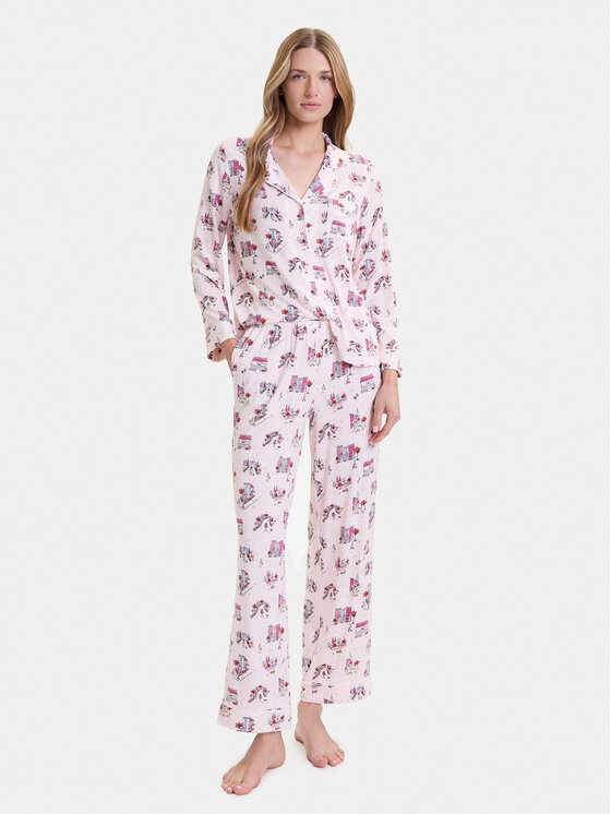Kate Spade Kate Spade Pižama KSI82756 Roza Relaxed Fit