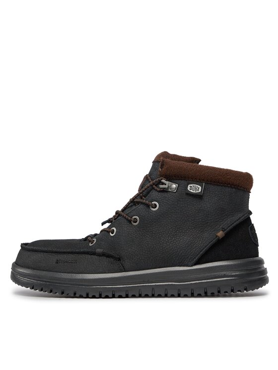 Hey Dude Hey Dude Μποτίνια Bradley Boot Leather 40189-001 Μαύρο