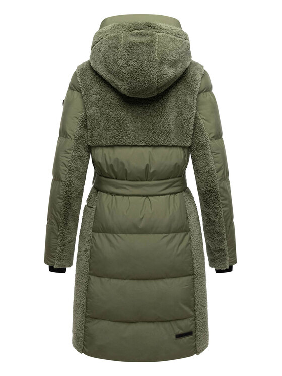 Navahoo Navahoo Kurtka zimowa Funkelteddy Zielony Regular Fit