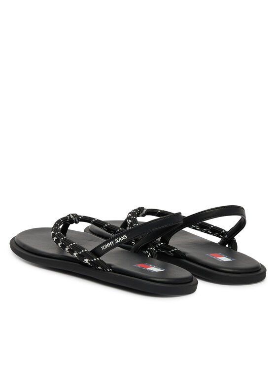 Tommy Jeans Tommy Jeans Sandále Tjw Casual Rope Sandal EN0EN02951 Čierna